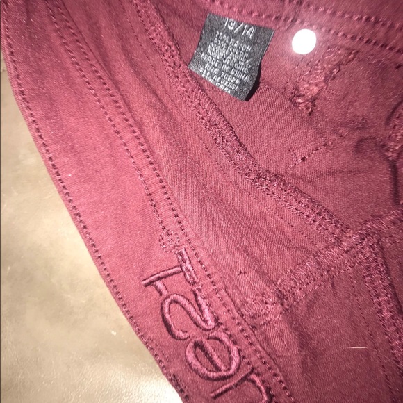 Rue 21 Red Skinny Jeans. - Picture 3 of 3